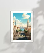 Çerçevesiz Poster Bakü’nün Modern ve Tarihi Yüzü thumbnail 6