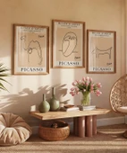 Çerçevesiz Poster Musée d'Orsay İlhamlı Picasso Hayvan Çizimleri 3'lü thumbnail 4