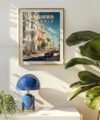 Çerçevesiz Poster Akdeniz Cezayir Sokak Manzarası thumbnail 4