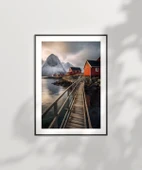 Çerçevesiz Poster Kuzey Kıyısındaki Evler thumbnail 6