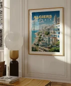 Çerçevesiz Poster Algiers Coastal Serenity thumbnail 4