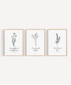 Çerçevesiz Poster Doğadan İlham Alan İncil 3'lü thumbnail 7