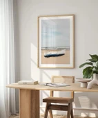 Çerçevesiz Poster Kumsaldaki Kayık thumbnail 1