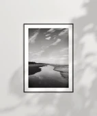 Çerçevesiz Poster Monokrom Dinginlik thumbnail 6