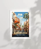 Çerçevesiz Poster Barcelona’nın Zarif Sokakları thumbnail 2