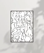 Çerçevesiz Poster Modern Sanat Stilinde Soyut Nü Desenli thumbnail 6