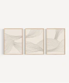 Çerçevesiz Poster Minimalist Organik Formlar 3'lü thumbnail 6