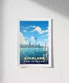 Çerçevesiz Poster Auckland Sanat Baskısı thumbnail 1