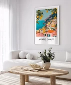 Çerçevesiz Poster Amalfi Sahili Sanatsal Duvar thumbnail 5