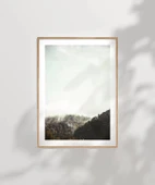 Çerçevesiz Poster Sislerin Ardındaki Orman thumbnail 7