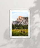 Çerçevesiz Poster Vahşi Yaşam ve Dağlar thumbnail 6