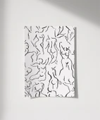 Çerçevesiz Poster Modern Sanat Stilinde Soyut Nü Desenli thumbnail 1