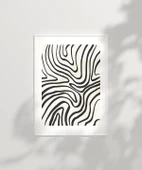 Çerçevesiz Poster Organik Hatlı Soyut thumbnail 2