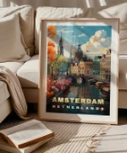 Çerçevesiz Poster Hollanda’nın Renkli Kanalları thumbnail 5