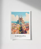 Çerçevesiz Poster Barcelona Mimari thumbnail 1