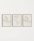 Çerçevesiz Poster Organik Minimalizm 3'lü thumbnail 7
