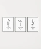 Çerçevesiz Poster Doğadan İlham Alan İncil 3'lü thumbnail 6