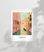 Çerçevesiz Poster Gondollar Şehri thumbnail 2