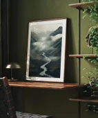 Çerçevesiz Poster Sisler İçinde Nehir thumbnail 4