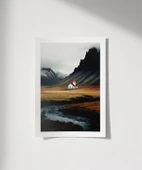 Çerçevesiz Poster Doğanın Kucağında Dua thumbnail 1