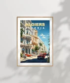 Çerçevesiz Poster Akdeniz Cezayir Sokak Manzarası thumbnail 6