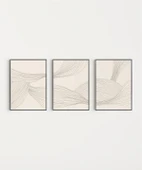 Çerçevesiz Poster Minimalist Organik Formlar 3'lü thumbnail 7