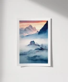 Çerçevesiz Poster Dağdaki Yuva thumbnail 1