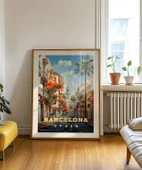 Çerçevesiz Poster Barcelona’nın Zarif Sokakları thumbnail 4