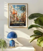 Çerçevesiz Poster Barcelona’nın Zarif Sokakları thumbnail 5