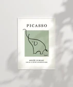 Çerçevesiz Poster Picasso Tarzı Dekoratif Fil Çerçeveli - 2