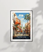 Çerçevesiz Poster Barcelona’nın Zarif Sokakları thumbnail 7