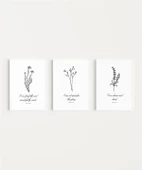 Çerçevesiz Poster Doğadan İlham Alan İncil 3'lü thumbnail 2