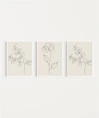 Çerçevesiz Poster Organik Minimalizm 3'lü thumbnail 2