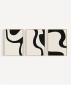 Çerçevesiz Poster Organik Akış Soyut 3'lü thumbnail 6