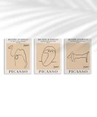 Çerçevesiz Poster Musée d'Orsay İlhamlı Picasso Hayvan Çizimleri 3'lü thumbnail 1