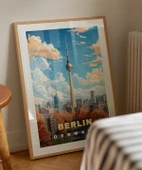 Çerçevesiz Poster Sonbaharda Berlin Gökyüzü thumbnail 4