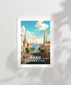 Çerçevesiz Poster Bakü’nün Modern ve Tarihi Yüzü thumbnail 2
