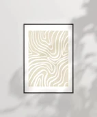 Çerçevesiz Poster Organik Formlar thumbnail 7