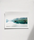 Çerçevesiz Poster Sakin Göl Manzarası thumbnail 1