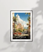 Çerçevesiz Poster Şehir ve Deniz Uyumu – Barcelo thumbnail 7