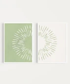 Çerçevesiz Poster Doğa Esintili 2'li thumbnail 2