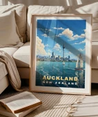 Çerçevesiz Poster Auckland Sanat Baskısı thumbnail 5