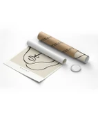 Çerçevesiz Poster Minimalist Portre Sanat thumbnail 8