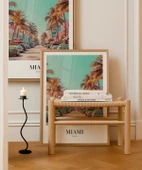 Çerçevesiz Poster Miami Sokak Manzarası thumbnail 3