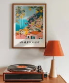 Çerçevesiz Poster Amalfi Sahili Sanatsal Duvar thumbnail 3