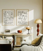 Çerçevesiz Poster Picasso İlhamlı 2'li thumbnail 4