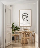 Çerçevesiz Poster Henri Matisse Soyut Portre thumbnail 3