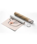 Çerçevesiz Poster Soyut Yüz Çizgileri ve Renk Detayları Triptik 3'lü thumbnail 8