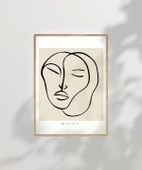 Çerçevesiz Poster Minimalist Portre Sanat thumbnail 7