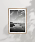 Çerçevesiz Poster Monokrom Dinginlik thumbnail 7